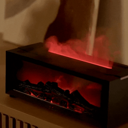 Mini Fireplace Diffuser – Create Cozy Ambiance + Cleaner Air Instantly